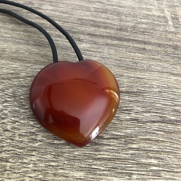 Heart Shaped Stone Necklace - Picture 1 of 13
